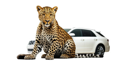 Obraz premium leopard isolated