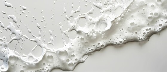 White Wall With Water Drops
