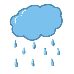 cloud and drops