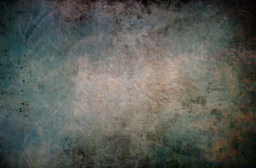 Beautiful retro fabric with grunge stains in detail. Old vintage cloth texture background