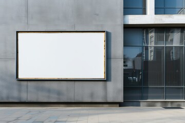 Minimalist art board with black border, blank space for inspiration