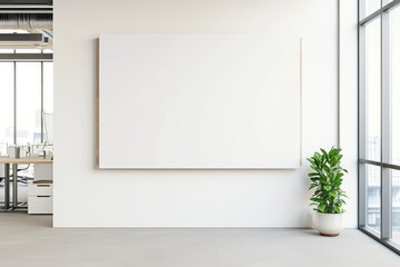 Minimalist Art Space: Blank Board