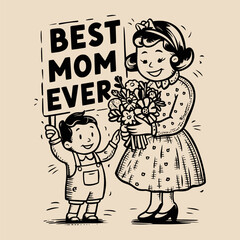 mother's day typography vector t shirt design 