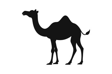 Camels Silhouettes Clipart Set, Camel Silhouette black Vector Bundle design