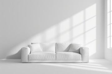 Modern Living Space with Stylish Sofa