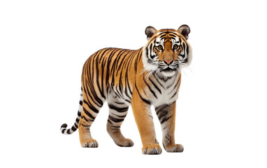 Fototapeta premium tiger isolated on white background