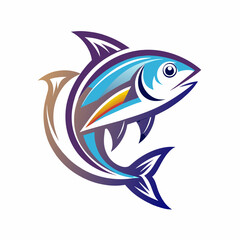 Fish vector logo icon illustration 