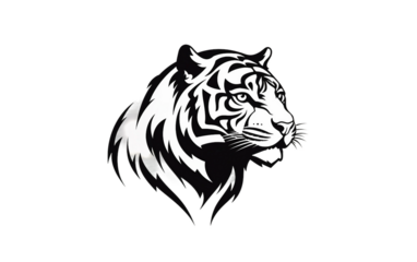 tiger head vector tattoo