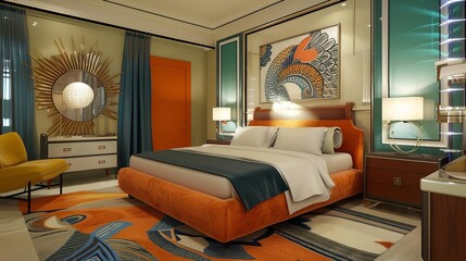 Design a hotel room that is both stylish and comfortable