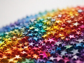 Obraz premium Rainbow Coloured Stars