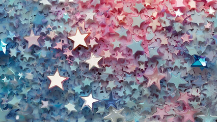 Pink and Blue Stars
