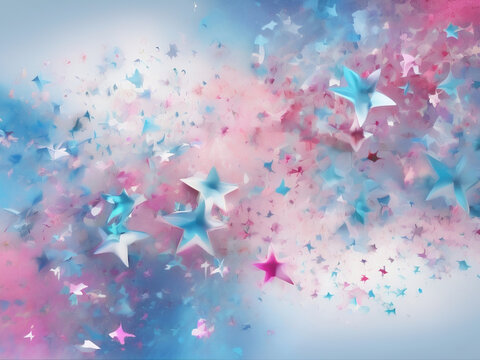 Pink and Blue Stars