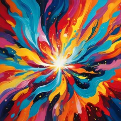 Obraz premium abstract colorful background with swirls