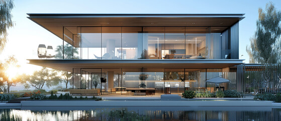 The future of building design through our realistic photography of 3D architectural models and 2D blueprints, captured in natural lighting.