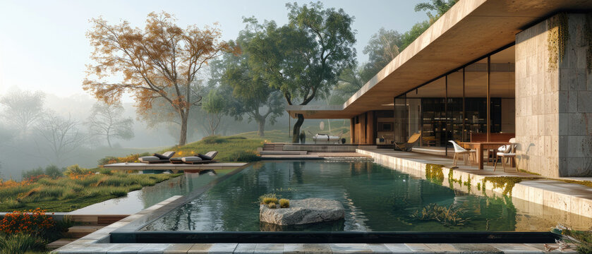 Detailed architectural visualization featuring 2D blueprints and 3D building models, ideal for previewing construction projects with clarity and precision.