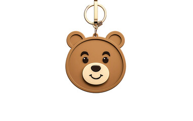 teddy bear isolated on keychain