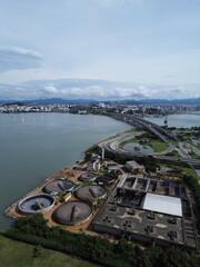 Estação de tratamento de água centro de Florianópolis