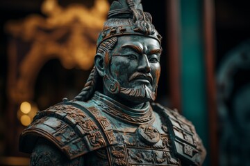 Obraz premium ancient chinese warrior statue