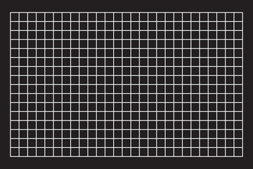 Graph paper background. Squared notebook seamless pattern. School notebook for mathematics. Black and white grid background.  Vector illustration.