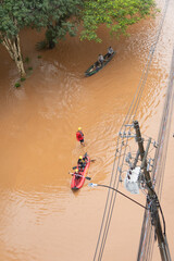Flood in southern Brazil leaves the city of Igrejinha flooded and residents are rescued