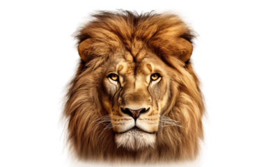 lion isolated on white
