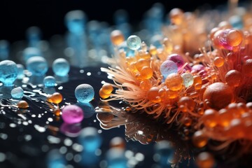 Colorful underwater macro photography