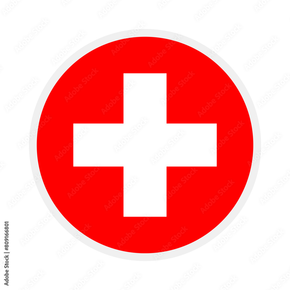 Wall mural switzerland national flag designed for europe football championship in 2024