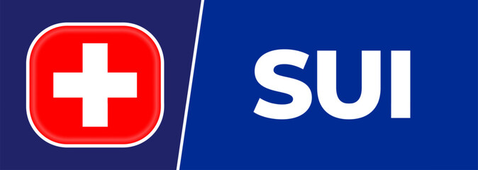 Fototapeta premium switzerland national flag designed for Europe football championship in 2024