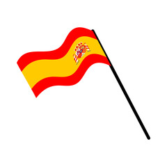spain national flag designed for Europe football championship in 2024