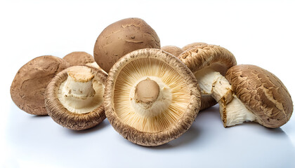 mushrooms isolated on white background