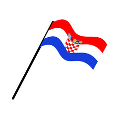 croatia national flag designed for Europe football championship in 2024