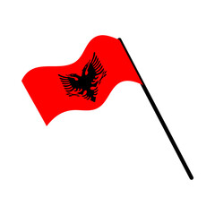 albania national flag designed for Europe football championship in 2024