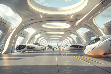 Fototapeta premium An artist 's impression of a futuristic space station