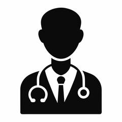 Doctor logo icon vector illustration