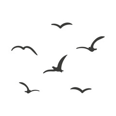 Backgrounds with peaceful landscapes. Set of cards with spring park, cherry blossom, urban waterfront, forest, countryside home, blooming garden and mountain views. Flat vector illustrations..