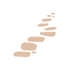 Backgrounds with peaceful landscapes. Set of cards with spring park, cherry blossom, urban waterfront, forest, countryside home, blooming garden and mountain views. Flat vector illustrations..