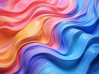 Obraz premium Vibrant abstract fluid art background