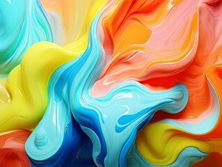 Obraz premium Vibrant abstract fluid art background