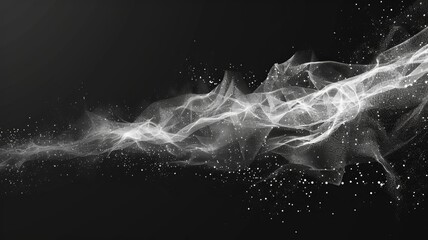 abstract technology particles mesh background.