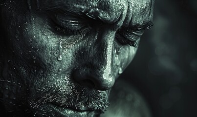 Obraz premium crying man