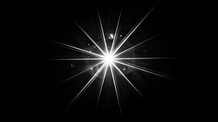 Fototapeta premium photographic Sunflare, isolated on solid black background to overlay in photoshop