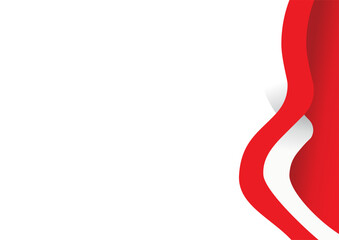 Indonesia Ribbon Flag vector collections, 17th August independence day celebration elements design
