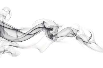 Ethereal Smoke On Transparent Background.