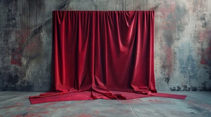 red velvet curtain stage backdrop - Powered by Adobe