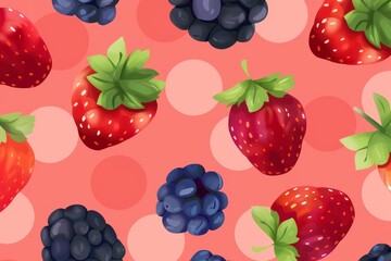 Delicious fresh berries pattern