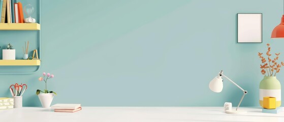 Minimal blank template card for Secretaries Day