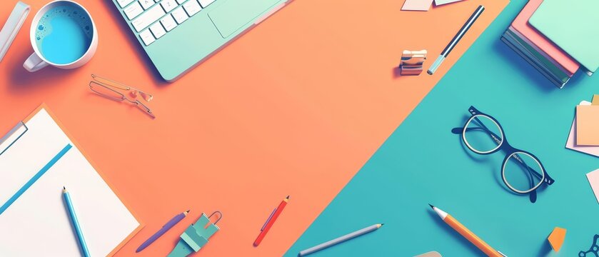 Minimal blank template card for Secretaries Day