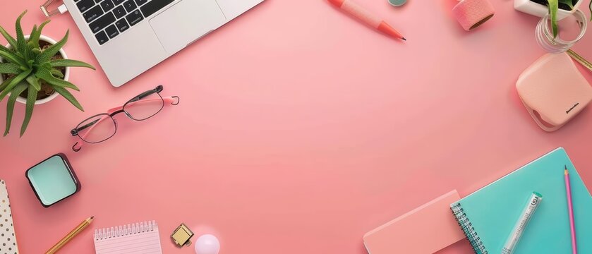 Minimal blank template card for Secretaries Day