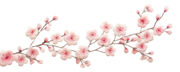 PNG Little Cherry blossom flower cherry plant.