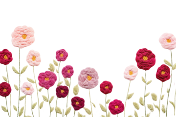 PNG Rose garden pattern backgrounds embroidery.